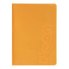 Зошит офісний Buromax А5 NEON 80арк зшита, обкладинка PVC , помаранчева