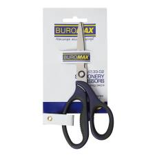 Ножиці Buromax MORANDI STYLE гумові ручки 180мм, сині Ножиці Buromax MORANDI STYLE гумові ручки 180мм, сині