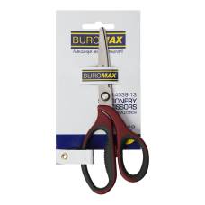 Ножиці Buromax MORANDI STYLE гумові ручки 180мм, бордові Ножиці Buromax MORANDI STYLE гумові ручки 180мм, бордові