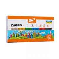 Пластилін Yes ORANGE LINE 120гр. 6кол.