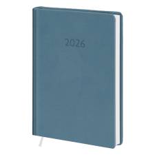 Діловий щоденник датований Поліграфіст А6 VIVELLA шт.шкіра, димчасто-синій