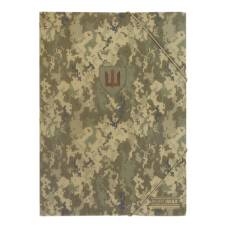 Папка пластикова на гумках Buromax А4 MILITARY матова непрозора, зелена