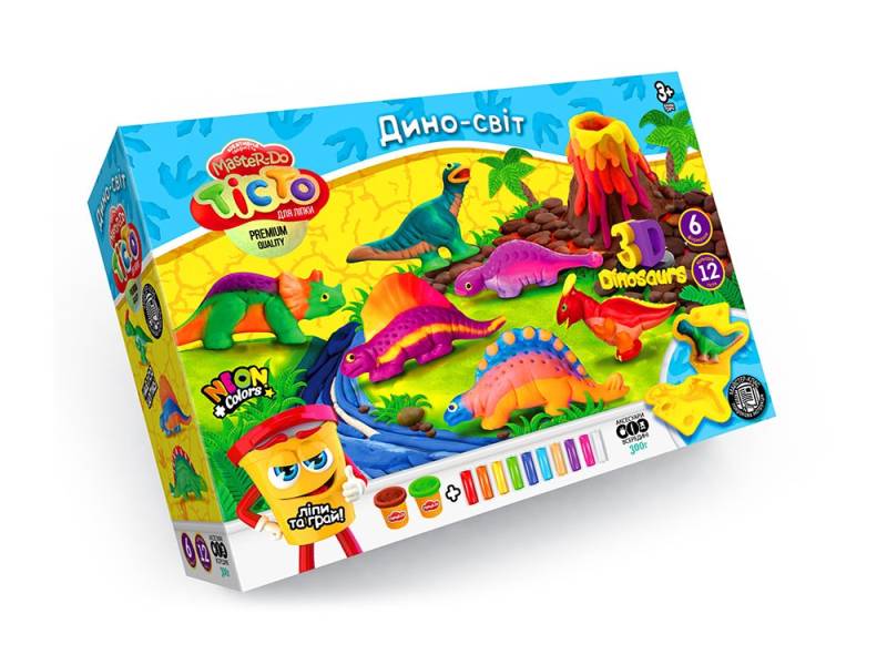 пластилінове тісто Danko Toys MASTER DO ДИНО-СВІТ пластилінове тісто Danko Toys MASTER DO ДИНО-СВІТ