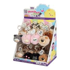 Брелки та стрічки Zibi POM POM CUTIE, хутро, асорті Брелки та стрічки Zibi POM POM CUTIE, хутро, асорті