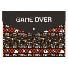 Папка пластикова на кнопці Maxi A5 GAME OVER непрозора з друком