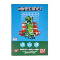 Кольоровий картон Yes MINECRAFT А4, 10л. двосторонній