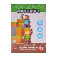Кольоровий картон Yes MINECRAFT А4, 10л. односторонній