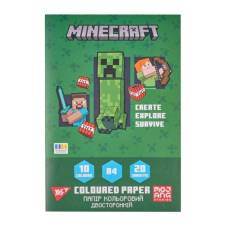Кольоровий папір Yes MINECRAFT  А4, 20л. двосторонній