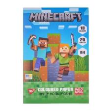 Кольоровий папір Yes MINECRAFT  А4, 20л. односторонній
