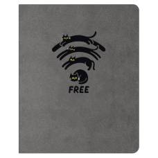 Щоденник шкільний Поліграфіст шт. шкіра А5, сірий WI-FI