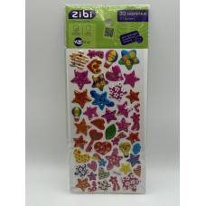 Наліпки Zibi 3D, 23 см. ЗІРКОВЕ КОХАННЯ