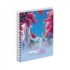 Зошит офісний Yes A5 REFINED SEA PINK 80л, спіральний