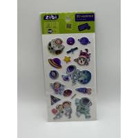 Наліпки Zibi 3D, 18 см. ЗАКОХАНІ В КОСМОС