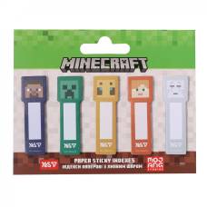 Стікери закладки паперові Yes MINECRAFT 55*15мм 5кол.*20л.