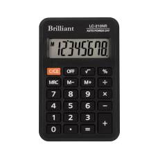 Калькулятор кишеньковий Brilliant LC-210NR 8р. (62*98мм)
