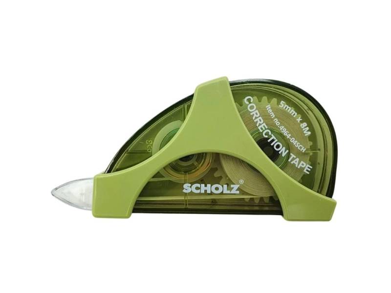 Коректор -стрічка Scholz 5мм*8м зелений Коректор -стрічка Scholz 5мм*8м зелений