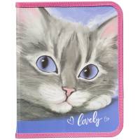 Папка пластикова на блискавці Class B5, LOVELY CAT