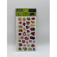 Наліпки Zibi 3D, 18 см. ФРУКТИ