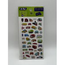 Наліпки Zibi 3D, 18 см. МІСЬКИЙ ТРАНСПОРТ