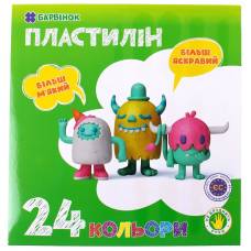 Пластилін Барвінок 480гр. 24кол.