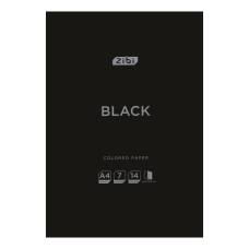 Кольоровий папір Zibi A4, 14л. 7 кол. двусторонній BLACK Кольоровий папір Zibi A4, 14л. 7 кол. двусторонній BLACK
