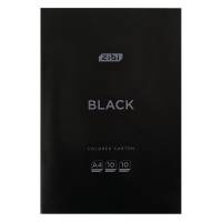 Кольоровий картон Zibi A4, 10л. 10кол. BLECK